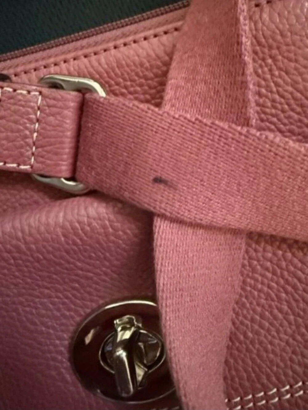 Coach Hamilton Pebble Leather Rose Crossbody